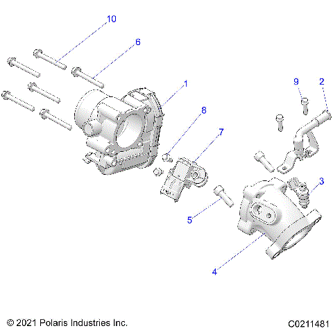 ENGINE, THROTTLE BODY and FUEL RAIL - A23SEE57B1/B3/B6/B9 (C0211481)