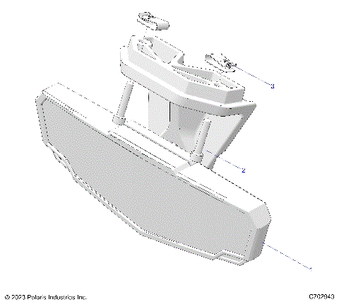 BODY, MIRROR, REAR VIEW - G24G2K99A/99B (C702943)