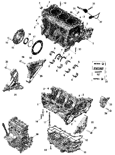 01- Rotax - Crankcase / Built from Nov 6 2020