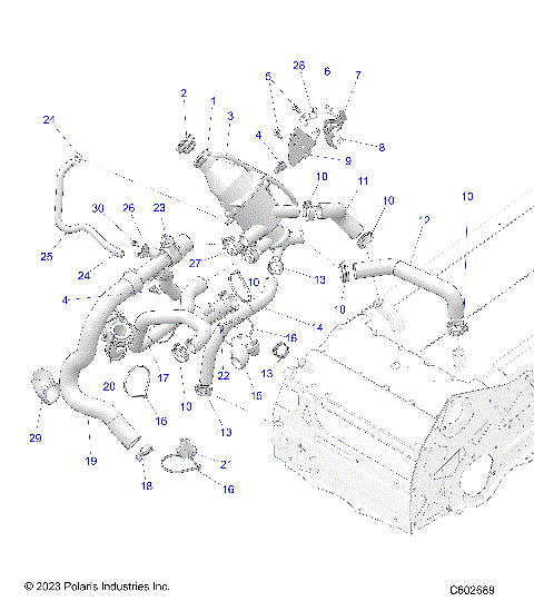 ENGINE, COOLING SYSTEM - S23TLG8RS/8RE (C602689)