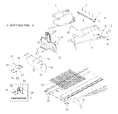 BODY, REAR RACK and SNOWFLAP - S12PU7ESL/EEL (49SNOWRACK10WIDE)