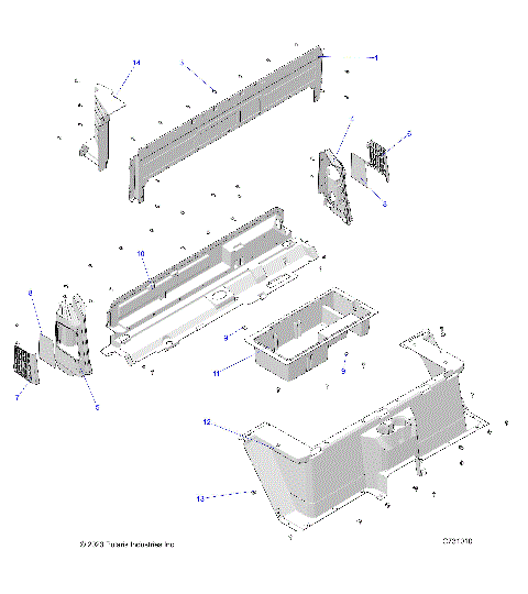 BODY, REAR CLOSEOFF, AND FENDERS - R21TAE99FA/SFA/SCA/SCK/EA/EK (C700584)