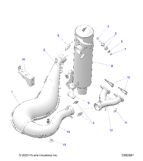 ENGINE, EXHAUST - S24CEA5TSL (C602384)