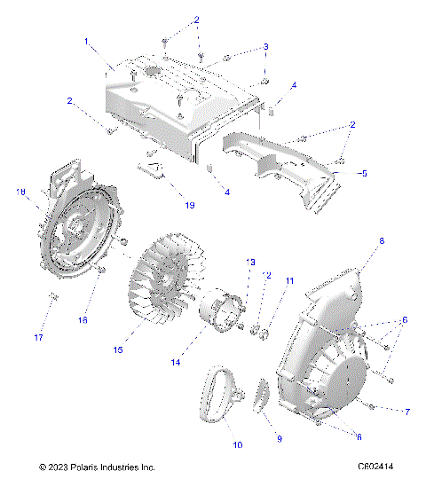 ENGINE, BLOWER HOUSING and RECOIL STARTER - S24CEA5TSL (C602414)
