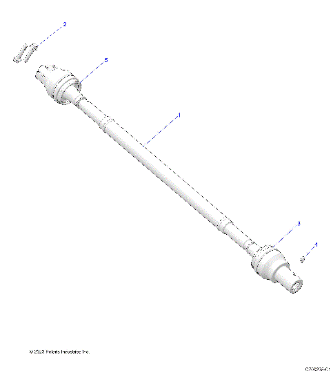 DRIVE TRAIN, REAR PROP SHAFT - R25RRV99AC (C700235-01)