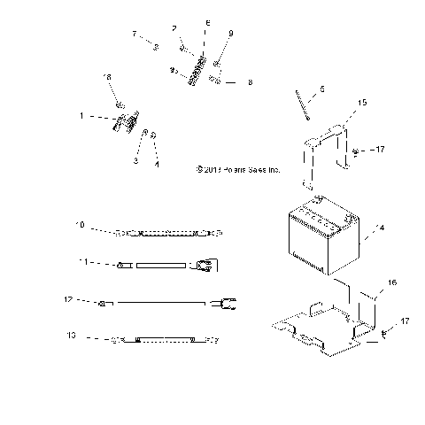 ELECTRICAL, BATTERY - R14WH76AA/EAC (49RGRBATTERY14800CREW)