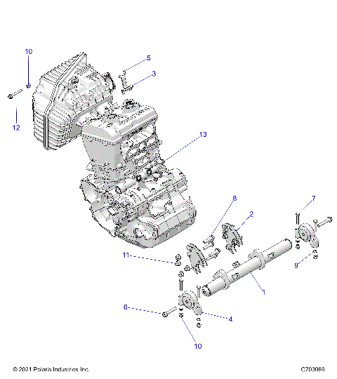 ENGINE, MOUNTING & LONG BLOCK - Z25NEE99C4/F4/G4 (C703089)