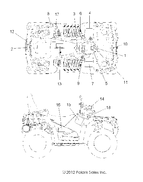 BODY, DECALS - A14DN8EFQ (49ATVDECAL13SPTRG850EPSI)