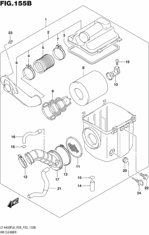 AIR CLEANER (LT-A400FL6 P33)