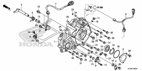 REAR CRANKCASE COVER