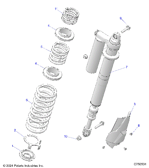 SUSPENSION, REAR SHOCK MOUNTING - Z25NMB99A4/B4 (C750534)