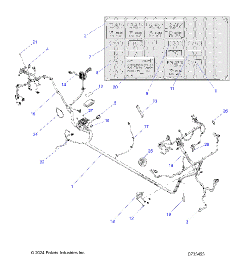 ELECTRICAL, WIRE HARNESS - R25T6E99RM/SM (C733453)