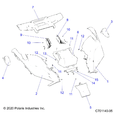BODY, HOOD - Z23RGD2KAJ/AK/BJ/BK (C701140-05)