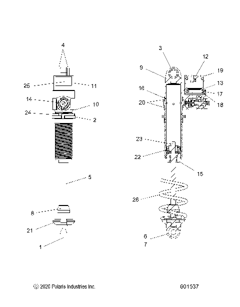 SUSPENSION, SHOCK, IFS, VELOCITY - S23TLG8RS/8RE (601537)