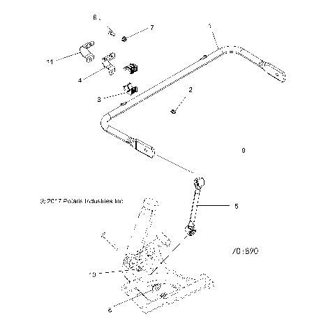 SUSPENSION, STABILIZER BAR, REAR - Z18VHA57B2 (701890)