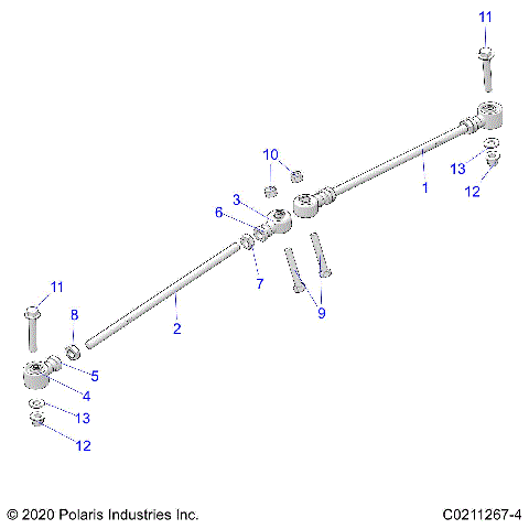 STEERING, TIE RODS - A21SEK57AG/BG (C0211267-4)