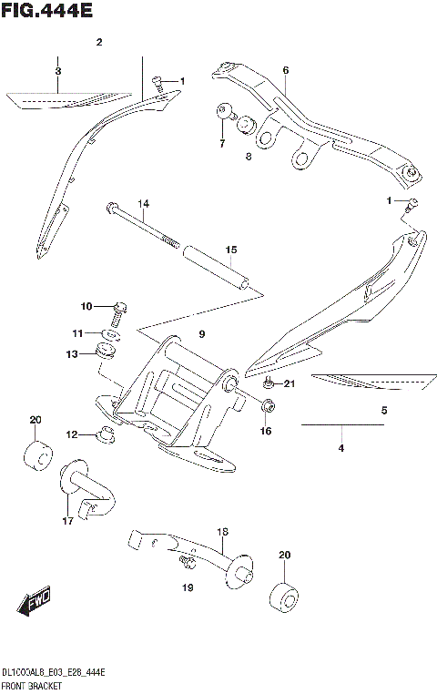 FRONT BRACKET (DL1000AL8 E33) (FOR YU1)