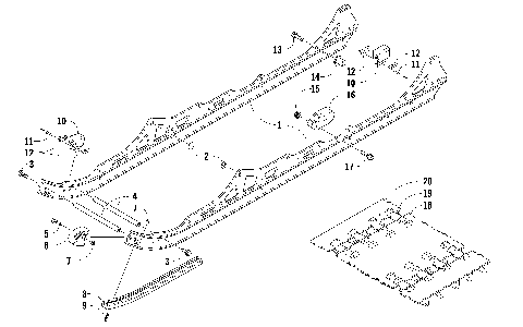 SLIDE RAIL AND TRACK ASSEMBLY [90116]