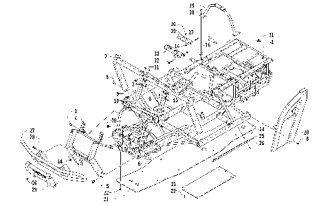FRAME AND RELATED PARTS [92574]