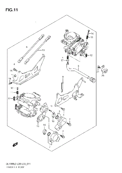 THROTTLE BODY (DL1000 L2 E28)