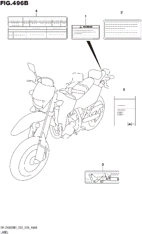 LABEL (DR-Z400S:E33)