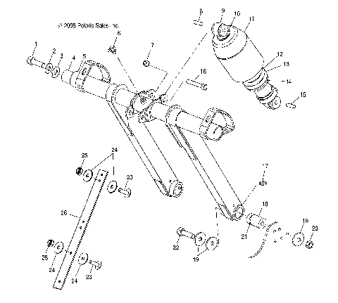 TORQUE ARM, FRONT - S07ND5BS (4997239723B07)