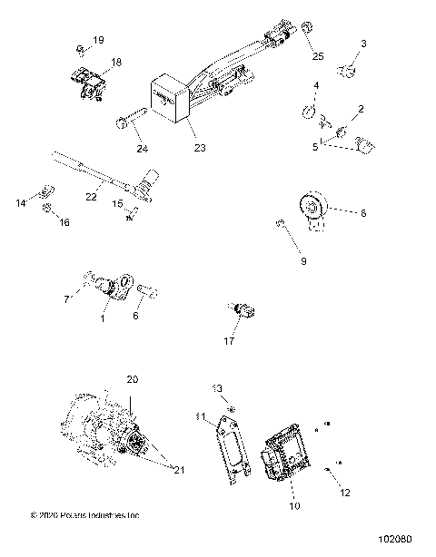 ELECTRICAL, SWITCHES, SENSORS and ECM - A20SWE57A1/3A1 (102080)
