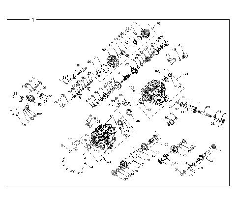 DRIVE TRAIN, MAIN GEARCASE INTERNALS - R25RRED4JA (1334429)