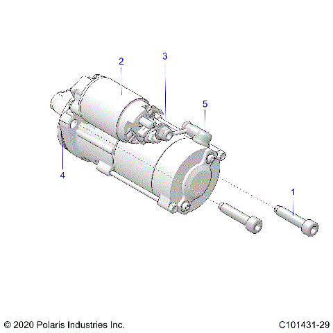 ENGINE, STARTING SYSTEM - A25SXD95A9 (C101431-29)