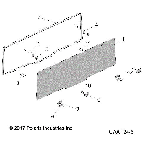 BODY, REAR WINDOW - R21RRZ99A9/AC/AP/AW/B9/BC/BP/BW (C700124-6)