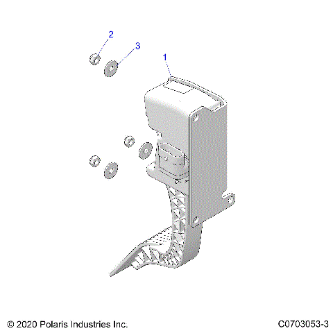 ENGINE, THROTTLE PEDAL - Z23RMU2KAN/BN (C0703053-3)