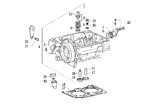 CYLINDER HEAD AND PRECOMBUSTION CHAMBER ASSEMBLY [87143]