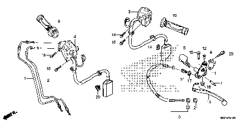 HANDLE LEVER@SWITCH@CABLE