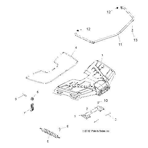 BODY, STORAGE, FRONT - A14MH46AA/AH/MS46AA (49ATVSTORAGE13SP400)