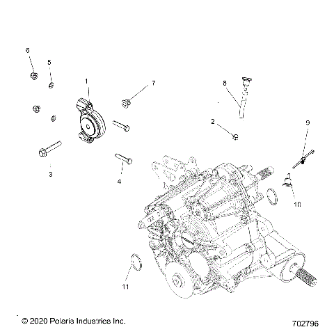DRIVE TRAIN, MAIN GEARCASE MOUNTING - R21RRK99A9/AP/AW/B9/BP/BW (702796)
