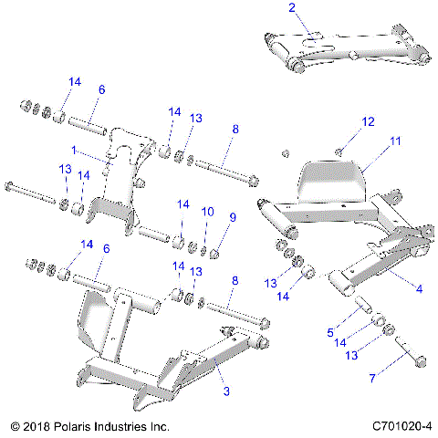 SUSPENSION, REAR CONTROL ARMS - Z25A5E87A5 (C701020-4)
