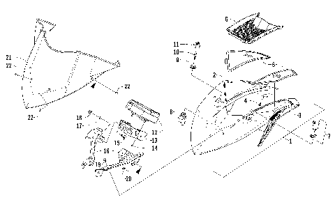 WINDSHIELD AND INSTRUMENTS ASSEMBLIES [99183]