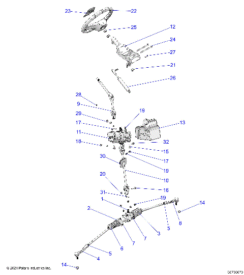 STEERING, STEERING ASM. - G23GMK99A/99B (C0705670)