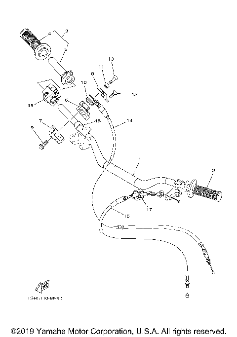 STEERING HANDLE CABLE