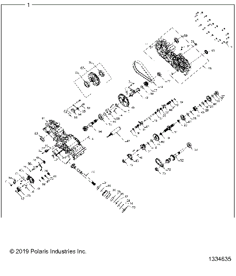 DRIVE TRAIN, MAIN GEARCASE - A24SEE57A1/A3/A6/A9/B1/B3/B6/B9 (1334635)
