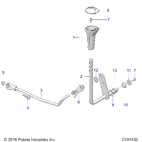 DRIVE TRAIN, GEAR SELECTOR - A25SXD95A9 (C101432)