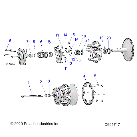 DRIVE TRAIN, CLUTCH, PRIMARY - S21EEC8RS ALL OPTIONS (C601717)