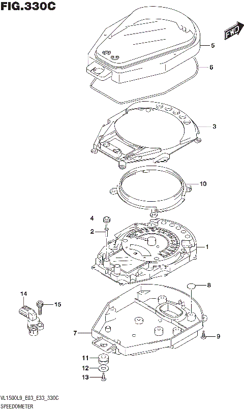 SPEEDOMETER (VL1500TL9 E03)