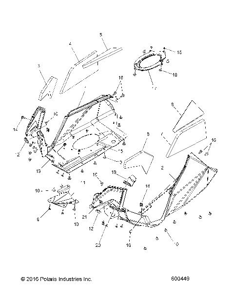 BODY, FENDERS - S24MDX6DSA/6DEA (600449)