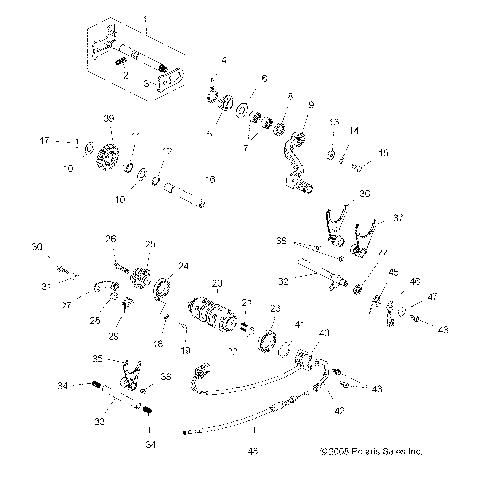DRIVE TRAIN, SHIFTING - A09GJ45AA (49ATVSHIFT09OUT450)