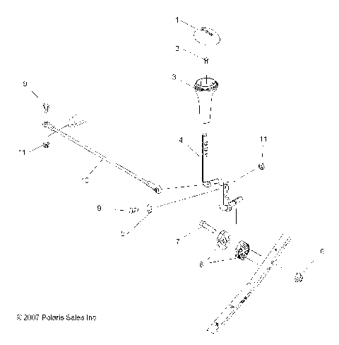 DRIVE TRAIN, GEAR SELECTOR - A0(CA32AA (49ATVGEARSELECT08BOSS)