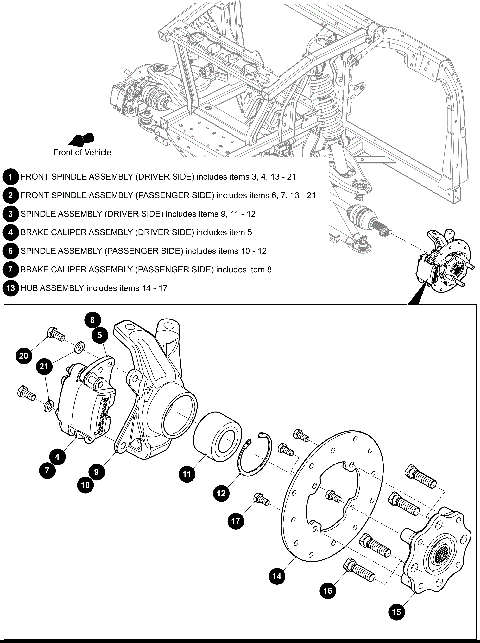 FRONT SPINDLE ASSEMBLY [302424]