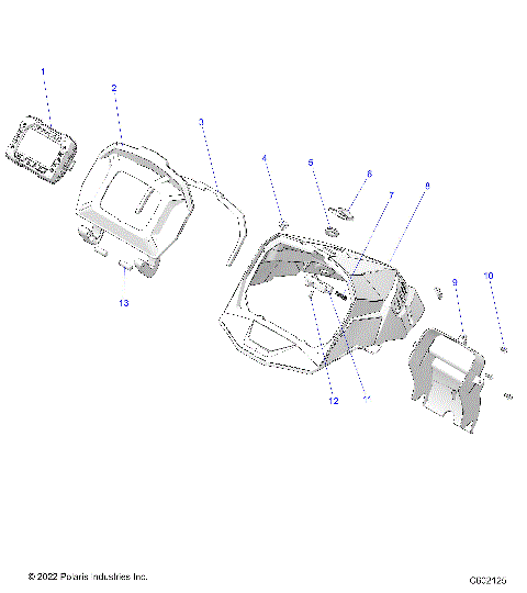 BODY, HOOD CAP ASM., STD. GAUGE - S23TLG8RS/8RE (C602125)