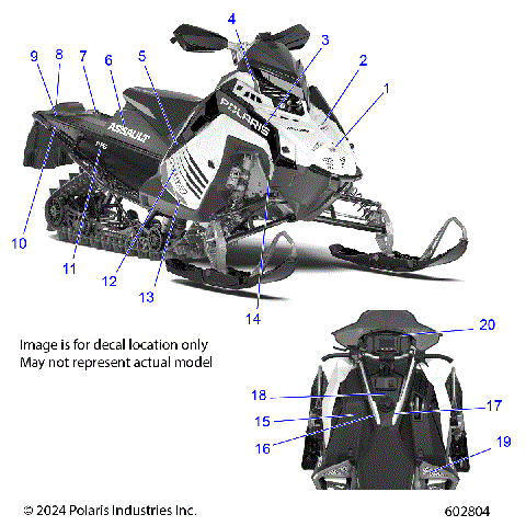 BODY, DECAL, DARK CHERRY SIDE PANEL W/DARK CHERRY, BLK ACCENT - S25TLC6RS (602804)