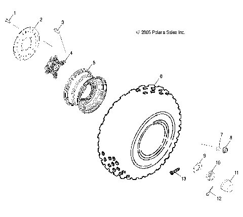 WHEEL, FRONT - R07RF68AD/AF (4999202259920225B13)